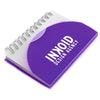 Branded Promotional A7 SPIRAL NOTEBOOK in Purple from Concept Incentives