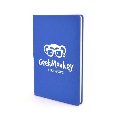 Branded Promotional A5 MOLE NOTEBOOK LITE in Blue from Concept Incentives