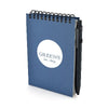 Branded Promotional A6 HEMIOLA JOTTER in Blue Note Pad From Concept Incentives.