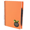 Branded Promotional A5 INTIMO NOTEBOOK Note Pad in Orange From Concept Incentives.