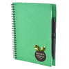 Branded Promotional A5 INTIMO NOTEBOOK Note Pad in Green From Concept Incentives.