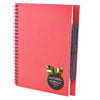 Branded Promotional A5 INTIMO NOTEBOOK Note Pad in Red From Concept Incentives.