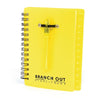 Branded Promotional B7 CANAPUS NOTEBOOK in Yellow From Concept Incentives.