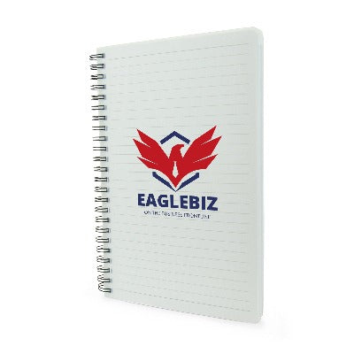 Branded Promotional A5 REYNOLDS NOTE BOOK in White Jotter From Concept Incentives.