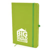 Branded Promotional A5 MOLE NOTEBOOK in Lime Green Jotter from Concept Incentives