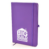 Branded Promotional A5 MOLE NOTEBOOK in Purple Jotter from Concept Incentives