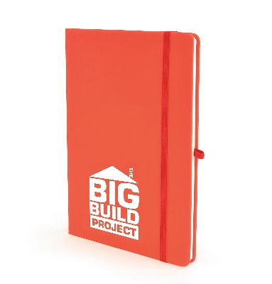 Branded Promotional A5 MOLE NOTEBOOK in Red Jotter from Concept Incentives