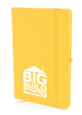 Branded Promotional A5 MOLE NOTEBOOK in Yellow Jotter from Concept Incentives