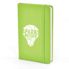 Branded Promotional A6 MOLE NOTEBOOK in Light Green from Concept Incentives