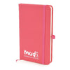 Branded Promotional A6 MOLE NOTEBOOK in Pink from Concept Incentives