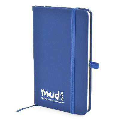 Branded Promotional A6 MOLE NOTEBOOK in Royal Blue from Concept Incentives