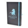 Branded Promotional A5 BOWLAND NOTEBOOK in Light Blue from Concept Incentives