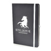 Branded Promotional A5 BOWLAND NOTEBOOK in White from Concept Incentives