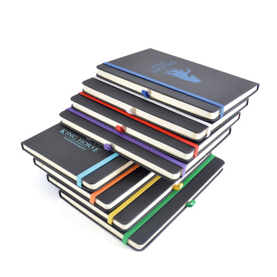 Branded Promotional A5 BOWLAND NOTEBOOK from Concept Incentives