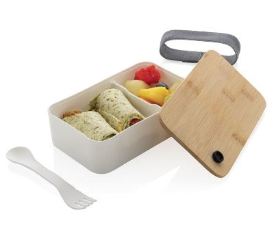 Branded Promotional RCS RPP LUNCH BOX WITH BAMBOO LID Lunch Box from Concept Incentives