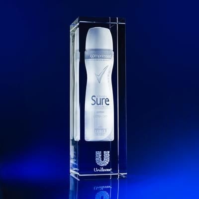 Branded Promotional RECTANGULAR CRYSTAL AWARD Award From Concept Incentives.