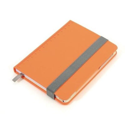 Branded Promotional TROIKA SLIM PAD NOTE PAD DIN A6 in Orange Jotter From Concept Incentives.