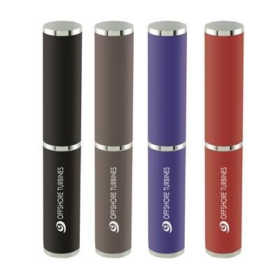 Branded Promotional FRANKLIN SOFT TOUCH METAL TUBE Presentation Case From Concept Incentives.