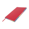 Branded Promotional RAINBOW NOTE BOOK in Red Jotter from Concept Incentives