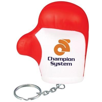 Branded Promotional STRESS BOXING GLOVES KEYRING Keyring From Concept Incentives.