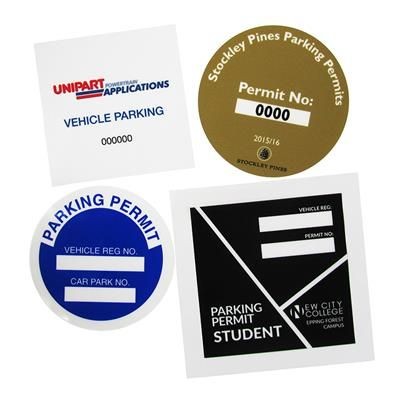 Window Box Parking Sign PARKING PERMIT WINDOW CLING