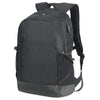 Branded Promotional LEIPZIG DAILY LAPTOP BACKPACK RUCKSACK in Black Bag From Concept Incentives.