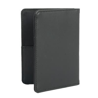 Branded Promotional PALERMO PASSPORT COVER in Black Passport Holder Wallet From Concept Incentives.