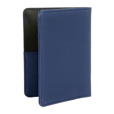 Branded Promotional PALERMO PASSPORT COVER in French Navy Passport Holder Wallet From Concept Incentives.