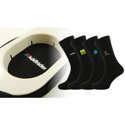 Branded Promotional BESPOKE EMBROIDERED DRESS SOCKS Socks From Concept Incentives.