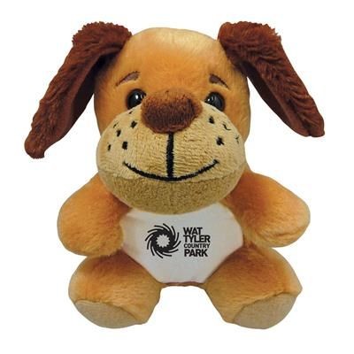 Branded Promotional SOFT TOY DOG with Print on Chest Soft Toy From Concept Incentives.