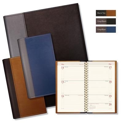 Branded Promotional DUET EXECUTIVE SPIRAL COMB BOUND DIARY Diary From Concept Incentives.