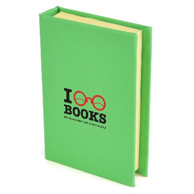 Branded Promotional HARDBACK FLAG PAD in Green Note Pad From Concept Incentives.