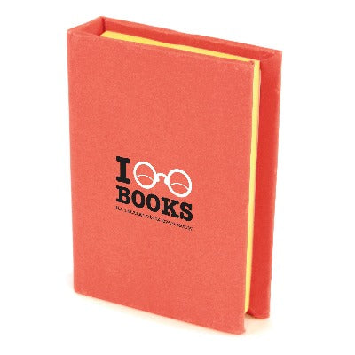 Branded Promotional HARDBACK FLAG PAD in Red Note Pad From Concept Incentives.