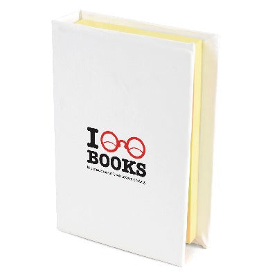 Branded Promotional HARDBACK FLAG PAD in White Note Pad From Concept Incentives.