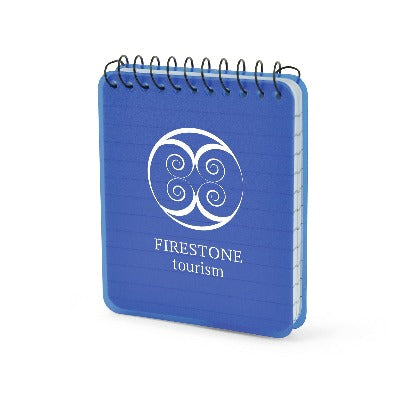 Branded Promotional BAILEY 40 SHEET MINI SPIRO BOUND LINED NOTE BOOK with Pp Plastic Cover Jotter From Concept Incentives.