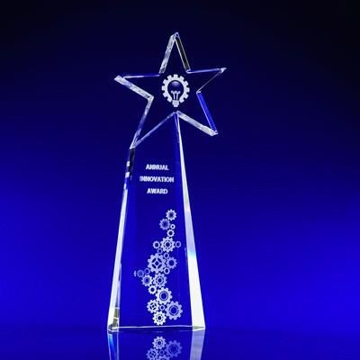 Branded Promotional STARBURST AWARD in Crystal Award From Concept Incentives.