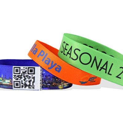 Branded Promotional CUSTOM STRETCH WRISTBAND Wrist Band From Concept Incentives.