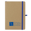 Branded Promotional SORRELL NOTE BOOK NATURAL in Blue Jotter From Concept Incentives.
