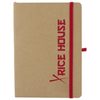 Branded Promotional SORRELL NOTE BOOK NATURAL in Red Jotter From Concept Incentives.