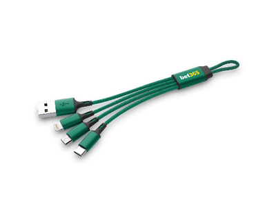 Branded Promotional JUMBO CRACKER GIFT SET Charging Cable from Concept Incentives