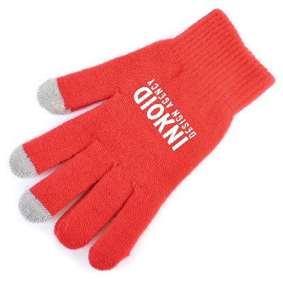 Branded Promotional SMART GLOVES in Red Gloves from Concept Incentives
