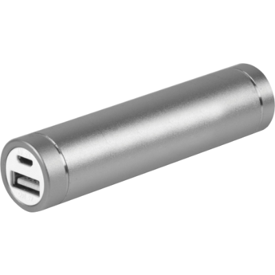 Branded Promotional KINETIC DYNAMO POWER BANK Charger in Grey From Concept Incentives.