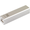 Branded Promotional FUSION POWER BANK in Silver Charger From Concept Incentives.