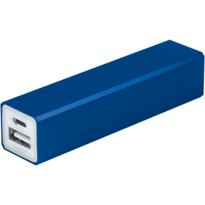 Branded Promotional HYDRA POWER BANK Charger in Blue From Concept Incentives.