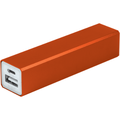 Branded Promotional HYDRA POWER BANK Charger in Orange From Concept Incentives.