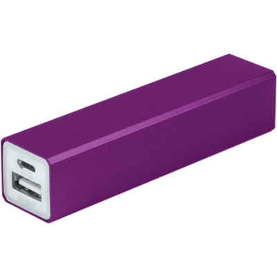 Branded Promotional HYDRA POWER BANK Charger in Purple From Concept Incentives.
