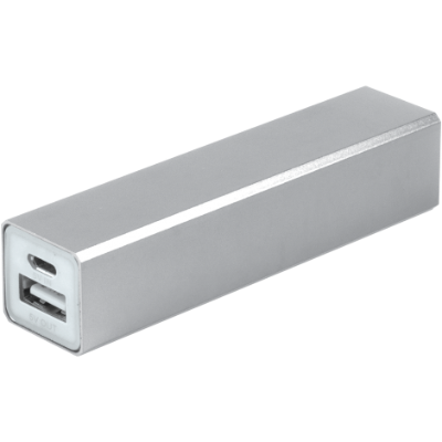 Branded Promotional HYDRA POWER BANK Charger in Silver From Concept Incentives.