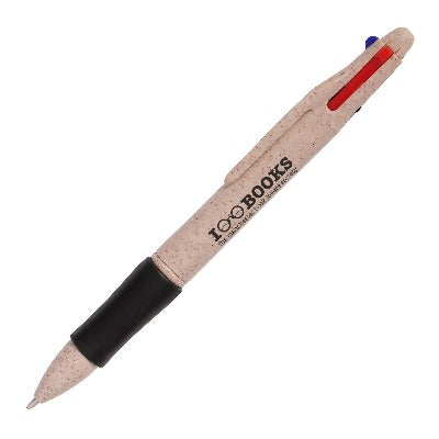 Branded Promotional Wheat Quad Ball Pen Pen from Concept Incentives