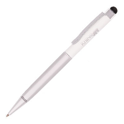 Branded Promotional HARRIS STYLUS PEN in White Pen from Concept Incentives