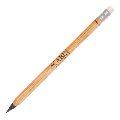Branded Promotional ETERNITY BAMBOO PENCIL WITH WHITE ERASER Pencil from Concept Incentives